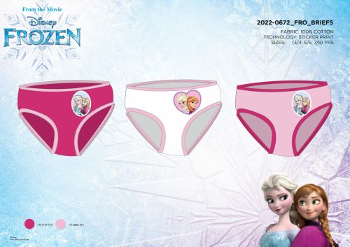 Chiloți din bumbac din 3 piese pentru fete - Disney Frozen