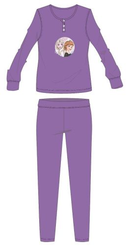 Pijamale din flanel de bumbac Disney Frozen - pijamale groase de iarnă pentru copii - violet - 122