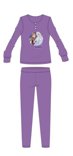 Pigiama per bambini in cotone invernale Disney Frozen - pigiama interlock - viola scuro - 104