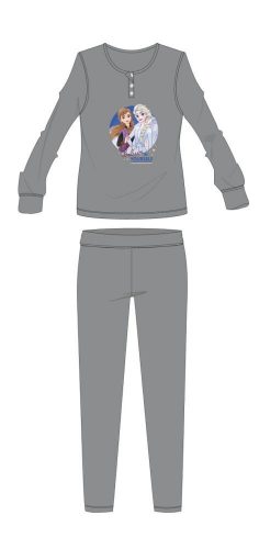 Disney Frozen Winter-Kinderpyjama aus Baumwolle – Interlock-Pyjama – Grau – 104