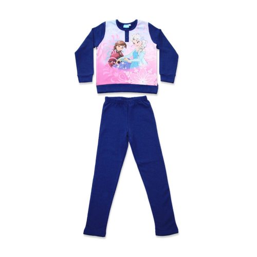 Pigiama invernale per bambini in flanella - Ice Magic - blu scuro - 128