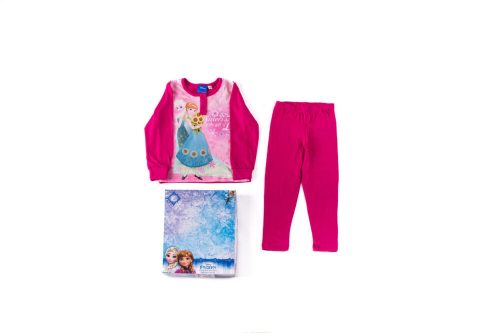 Long thin cotton children's pajamas - Ice Magic - 104 - pink