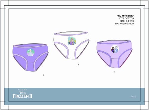 Disney Frozen girl's panties - 3-piece cotton panties - 110-116