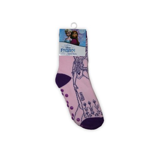 Non-slip children's ankle socks - Ice magic - full plush - light purple - 23-26