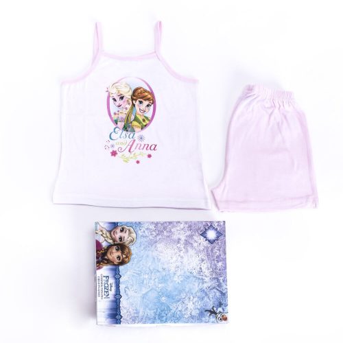 Ice magic girl's cotton pajamas - sleeveless pajamas - summer ensemble - light pink - 122