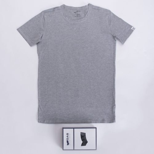 Gas men's short-sleeved T-shirt - cotton - gray - S