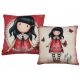 Gorjuss pillow, decorative pillow - 40x40 cm - beige-red