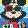 Langer Kinderpyjama aus dünner Baumwolle - Mickey Mouse - Der Sommer beginnt - Jersey - Dunkelblau - 116