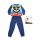 Pigiama per bambini lungo e sottile in cotone - Topolino - con scritta Summer Starts - Jersey - blu scuro - 98