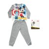 Langer Kinderpyjama aus dünner Baumwolle - Mickey Mouse - Jersey - Grau - 116