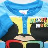 Dlouhé tenké bavlněné dětské pyžamo - Mickey Mouse - Léto začíná - Jersey - středně modrá - 110