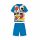 Sommer-Kurzarm-Kinderpyjama aus Baumwolle – Disney Mickey Mouse – Mittelblau – 98