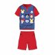 Summer short-sleeved children's cotton pajamas - Disney Mickey Mouse - with Be yourself lettering - red - 104