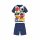 Sommer-Kurzarm-Kinderpyjama aus Baumwolle - Disney Mickey Mouse - Dunkelblau - 110