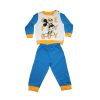 Long thin cotton baby pajamas - Mickey Mouse - One fly guy - Jersey - medium blue - 86