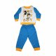 Long thin cotton baby pajamas - Mickey Mouse - One fly guy - Jersey - medium blue - 86