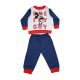 Long thin cotton baby pajamas - Mickey Mouse - One fly guy - Jersey - dark blue-red - 80