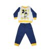 Long thin cotton baby pajamas - Mickey Mouse - One fly guy - Jersey - dark blue-yellow - 92