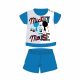 Summer short-sleeved cotton baby pajamas - Disney Mickey Mouse - medium blue - 80