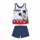 Summer sleeveless cotton baby pajamas - Disney Mickey Mouse - dark blue - 86