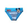 Baby bath bottom for boys - Mickey mouse - striped - medium blue - 80