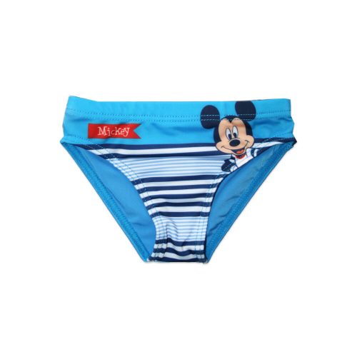 Fund de baie pentru baieti - Mickey mouse - dungi - albastru mediu - 80