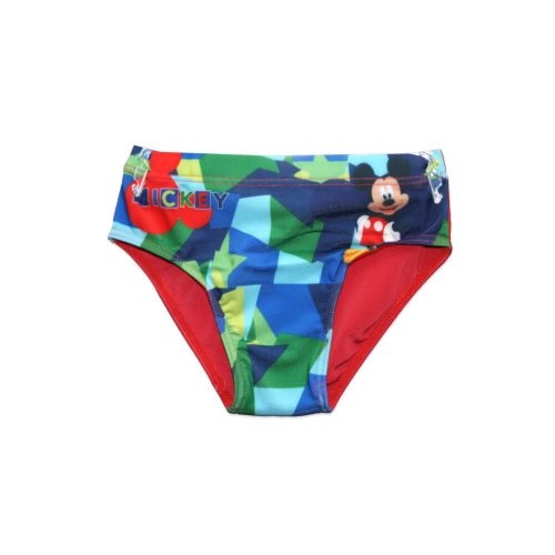 Disney Mickey Mouse Badehose für Jungen – mit Mickey-Schriftzug – Rot – 104