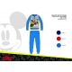 Winter cotton interlock children's pajamas - Disney Mickey mouse - medium blue - 110