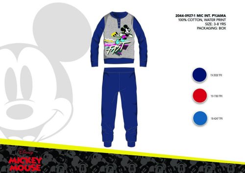 Winter cotton interlock children's pajamas - Disney Mickey Mouse