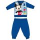 Disney Mickey mouse winter thick baby pajamas - cotton flannel pajamas - medium blue - 92