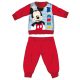 Disney Mickey mouse winter thick baby pajamas - cotton flannel pajamas - red - 80