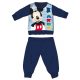 Disney Mickey mouse winter thick baby pajamas - cotton flannel pajamas - dark blue - 80