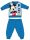 Disney Mickey mouse winter thick baby pajamas - cotton flannel pajamas - light blue - 86