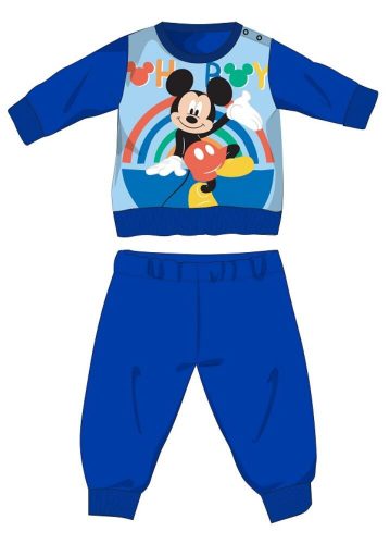 Pigiama in pile per bambini Disney Topolino - pigiama invernale spesso - blu medio - 92