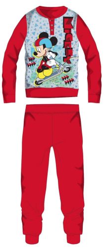 Disney Mickey Mouse Winter dicker Kinderpyjama – Baumwollflanellpyjama – Rot – 104