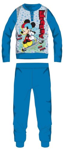 Disney Mickey mouse winter thick children's pajamas - cotton flannel pajamas - light blue - 98