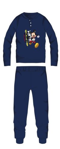 Pigiama per bambini Disney Topolino invernale in cotone - pigiama interlock - blu scuro - 104