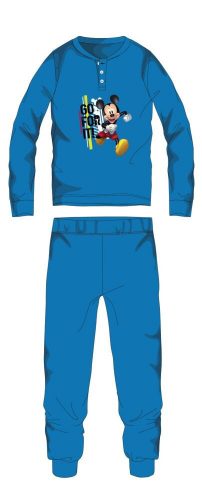 Pigiama invernale per bambini Disney Topolino in cotone - pigiama interlock - azzurro - 98