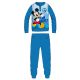 Disney Mickey Mouse Fleece-Pyjama – winterdicker Kinder-Pyjama – Hellblau – 104