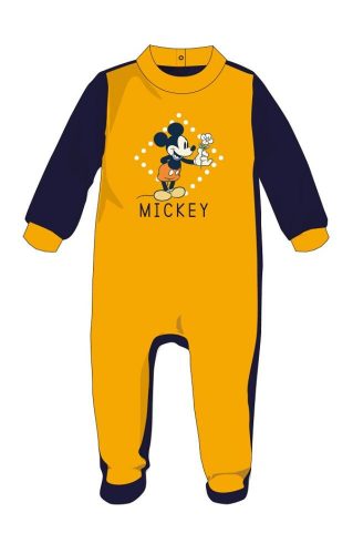 Kick-uri din piele intoarsa pentru bebe Disney Mickey Mouse - galbene - pentru bebelusi 0-1 luna