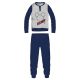 Disney Mickey Mouse men's thin cotton pajamas - jersey pajamas - light gray-dark blue