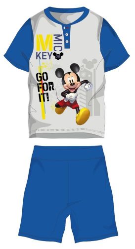 Disney Mickey mouse summer short-sleeved children's pajamas - cotton jersey pajamas - medium blue - 110