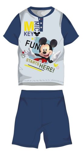 Pigiama estivo per bambini Disney Topolino a maniche corte - pigiama in jersey di cotone - blu scuro - 104