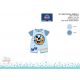 Disney Mickey Mouse Sommer-Babyspielanzug mit kurzen Ärmeln – mit Mickey- und Pluto-Muster – hellblau-blau – für Babys von 0–1 Monaten