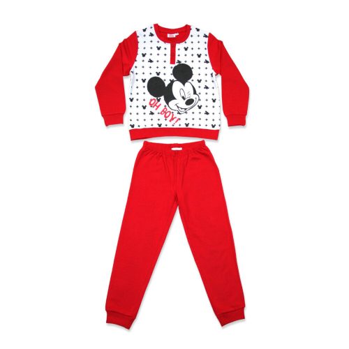 Winter-Flanell-Kinderpyjama - Mickey Mouse - Rot - 104