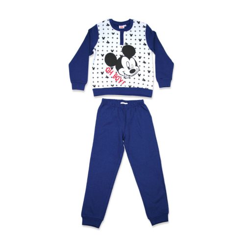 Pijamale de iarnă flanel pentru copii - Mickey mouse - albastru închis - 110