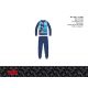 Disney Mickey mouse thin cotton children's pajamas - jersey pajamas - dark blue - 110