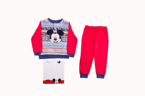 Pijamale pentru copii din bumbac gros - Mickey mouse - roșu - 104