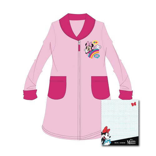 Accappatoio per bambini - corallo - Minnie Mouse - 122 - rosa chiaro