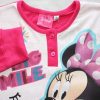 Dlhé tenké bavlnené detské pyžamo - Minnie mouse - Jersey - ružové - 104